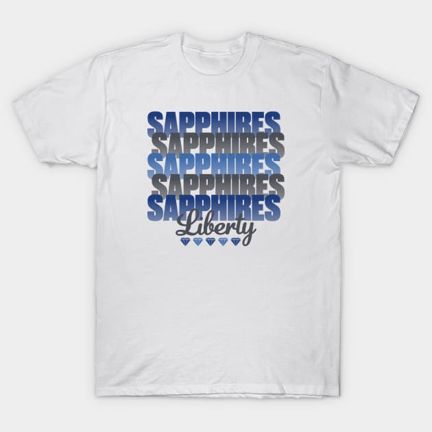 Liberty Sapphires T-Shirt by bellamuert3